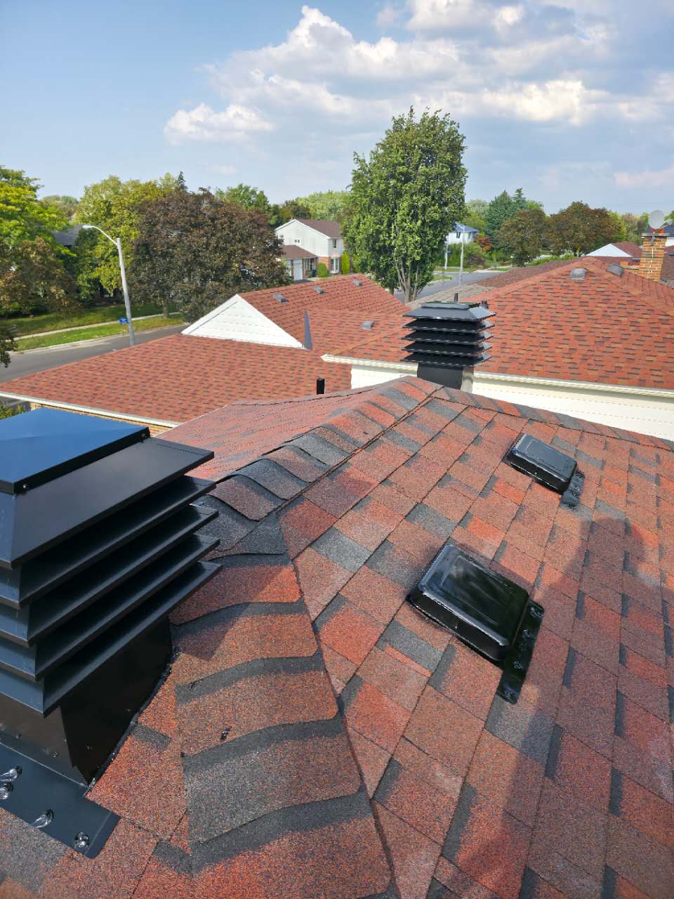 Professionally installed roof vents