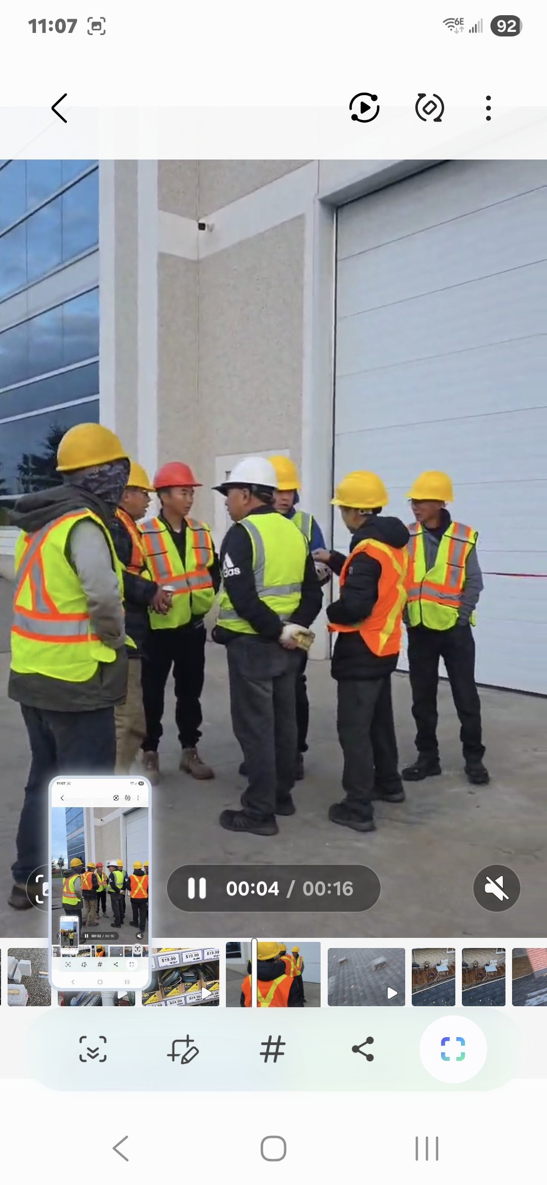 Professional roofing crew in safety gear